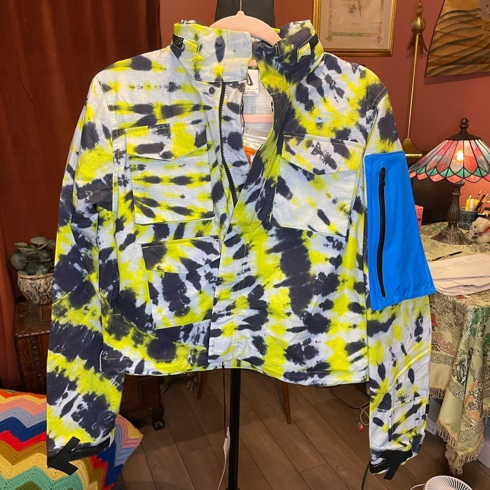 Nike x Off White Collab NRG tie dye keep back jacket NWOT Size Large - Picture 2 of 9